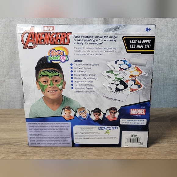 Marvel Avengers Superhero Face Paint Kit - Blue and Red - Picture 9 of 15
